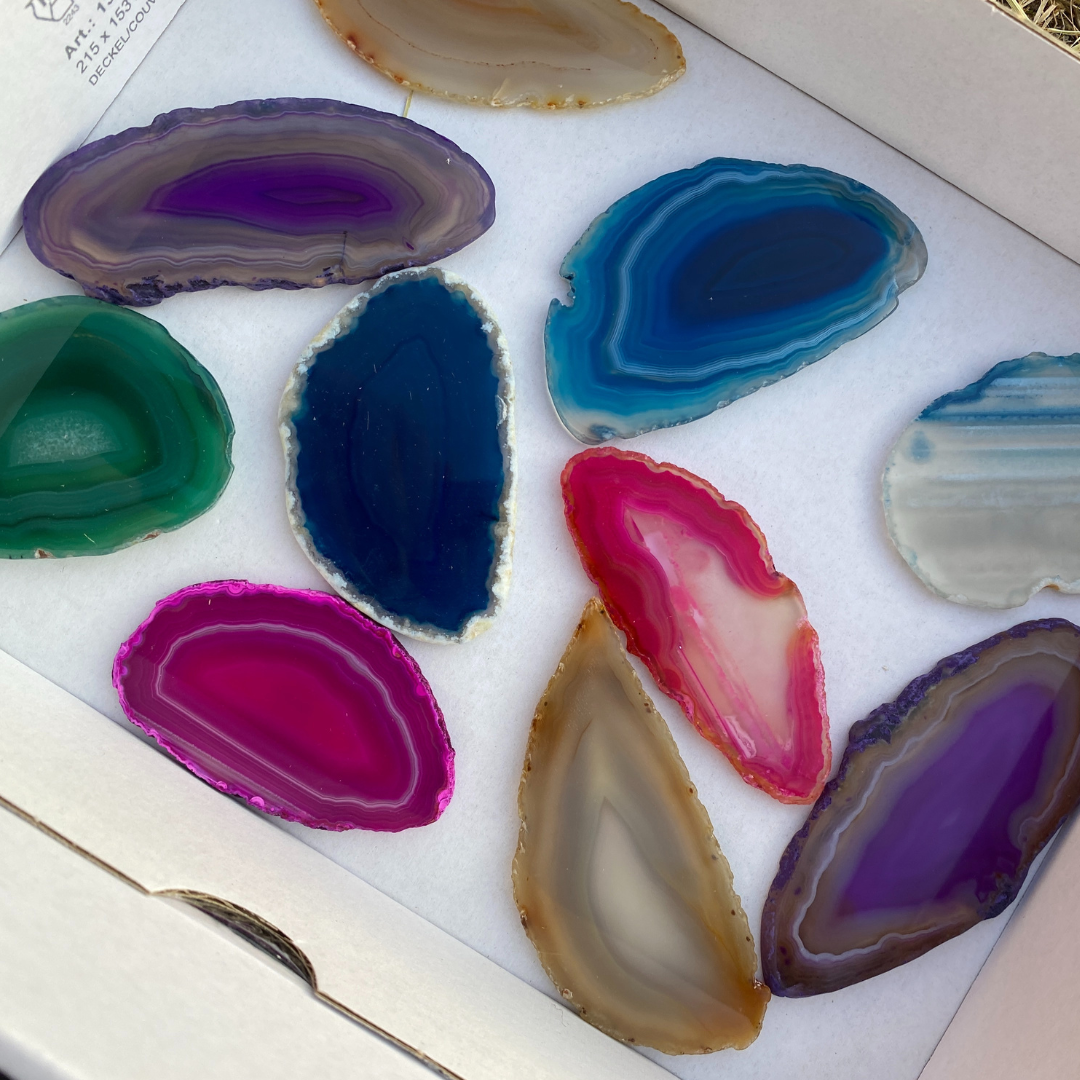 Tinted Agate Slices