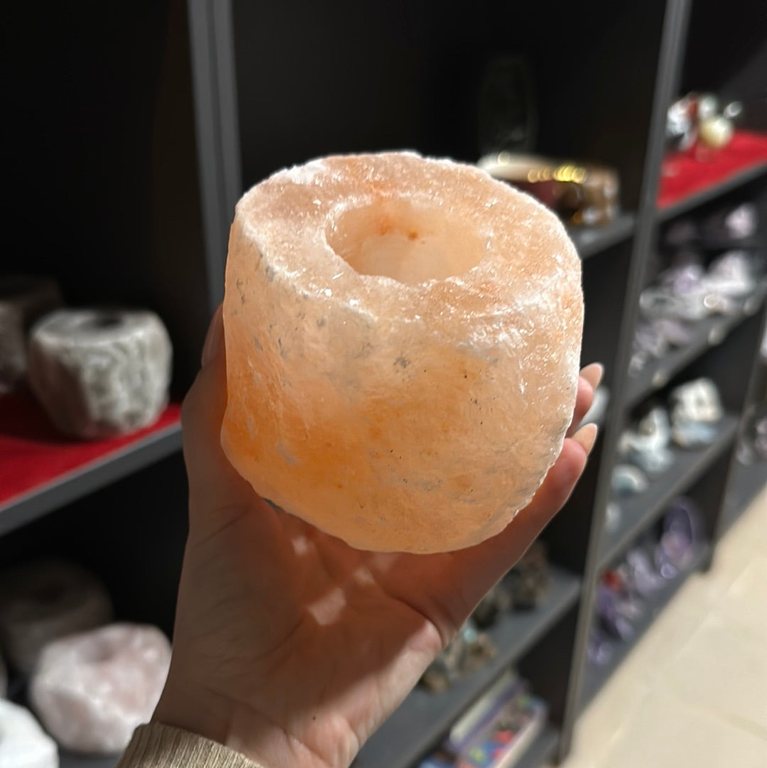 Himalayan Salt Tealight Candle Holder "PINK"