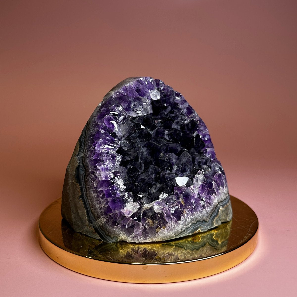 Dark Amethyst Geode