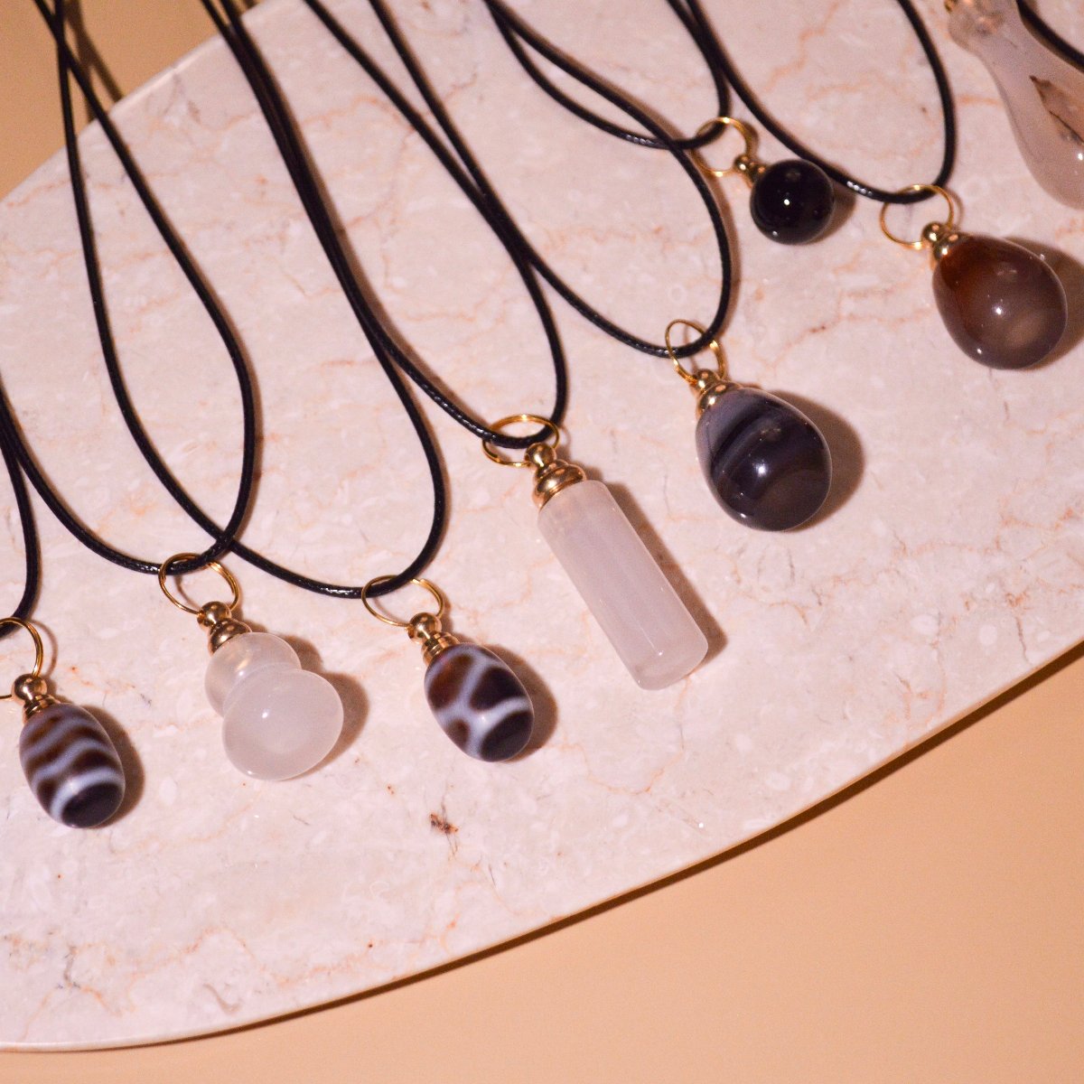 Bottle Necklace "AGATE"