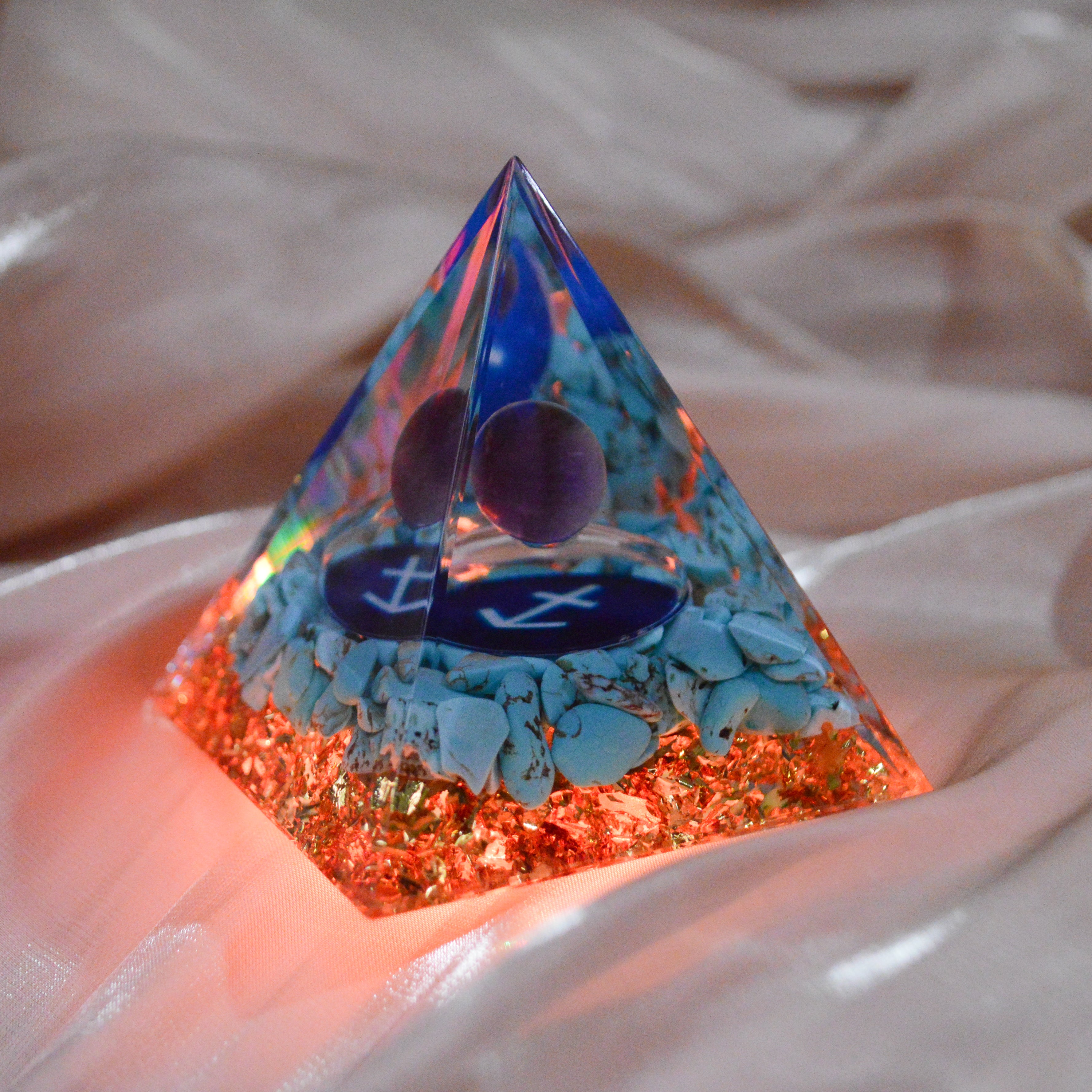 Orgonite - Zodiac Pyramid "SAGITTARIUS"