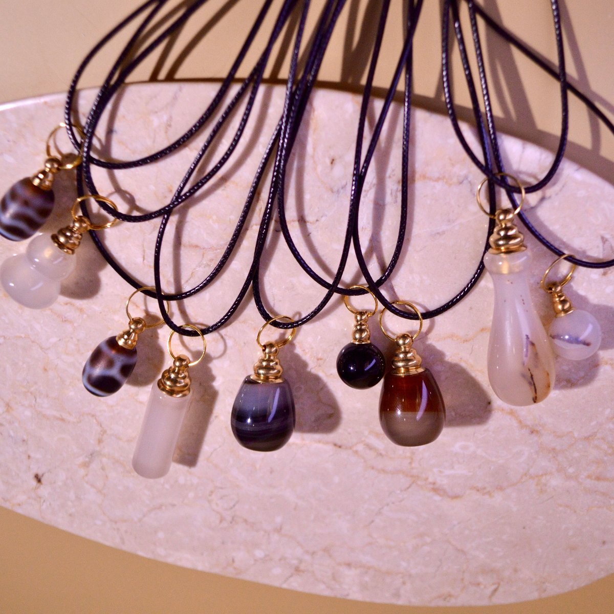 Bottle Necklace "AGATE"