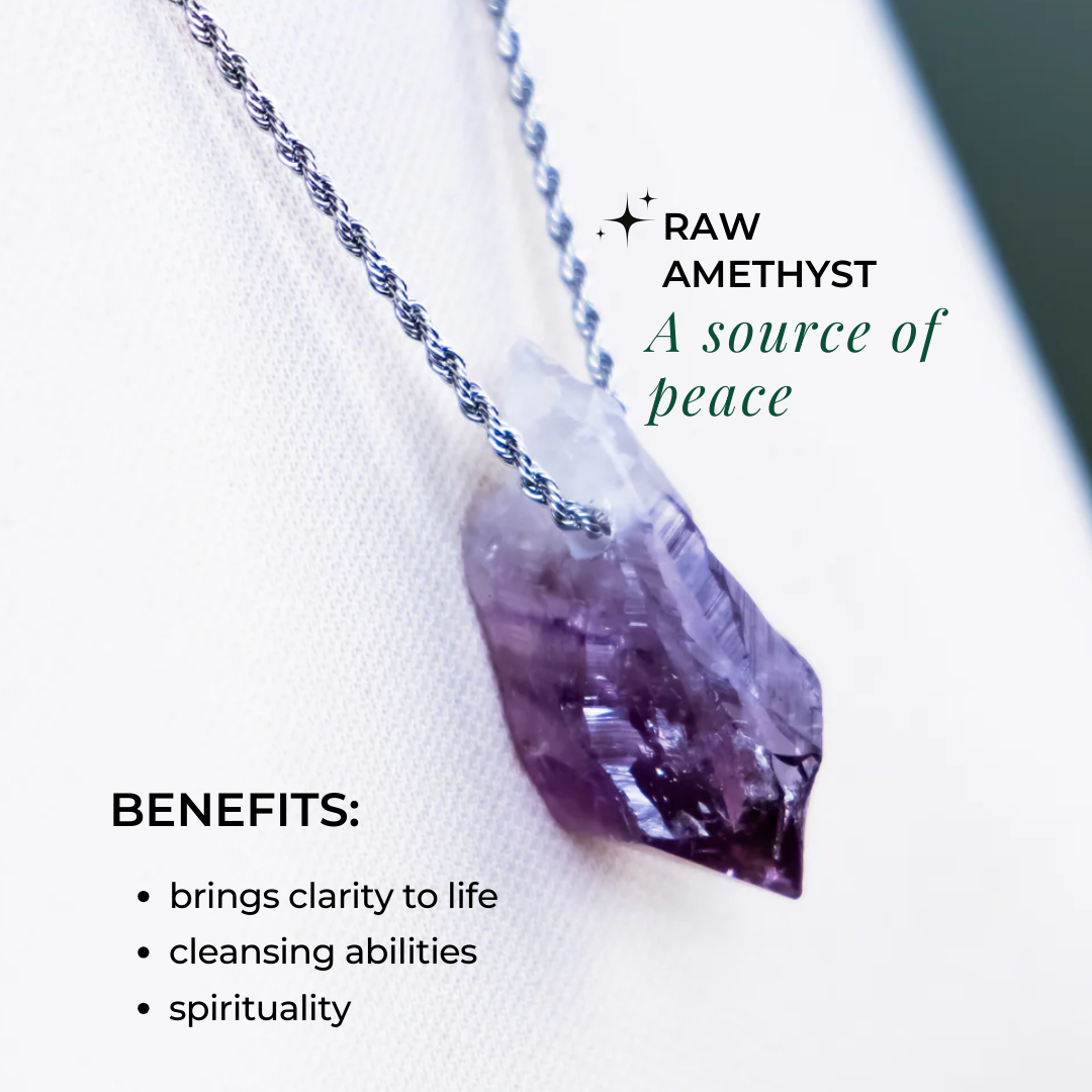 Raw Amethyst Necklace