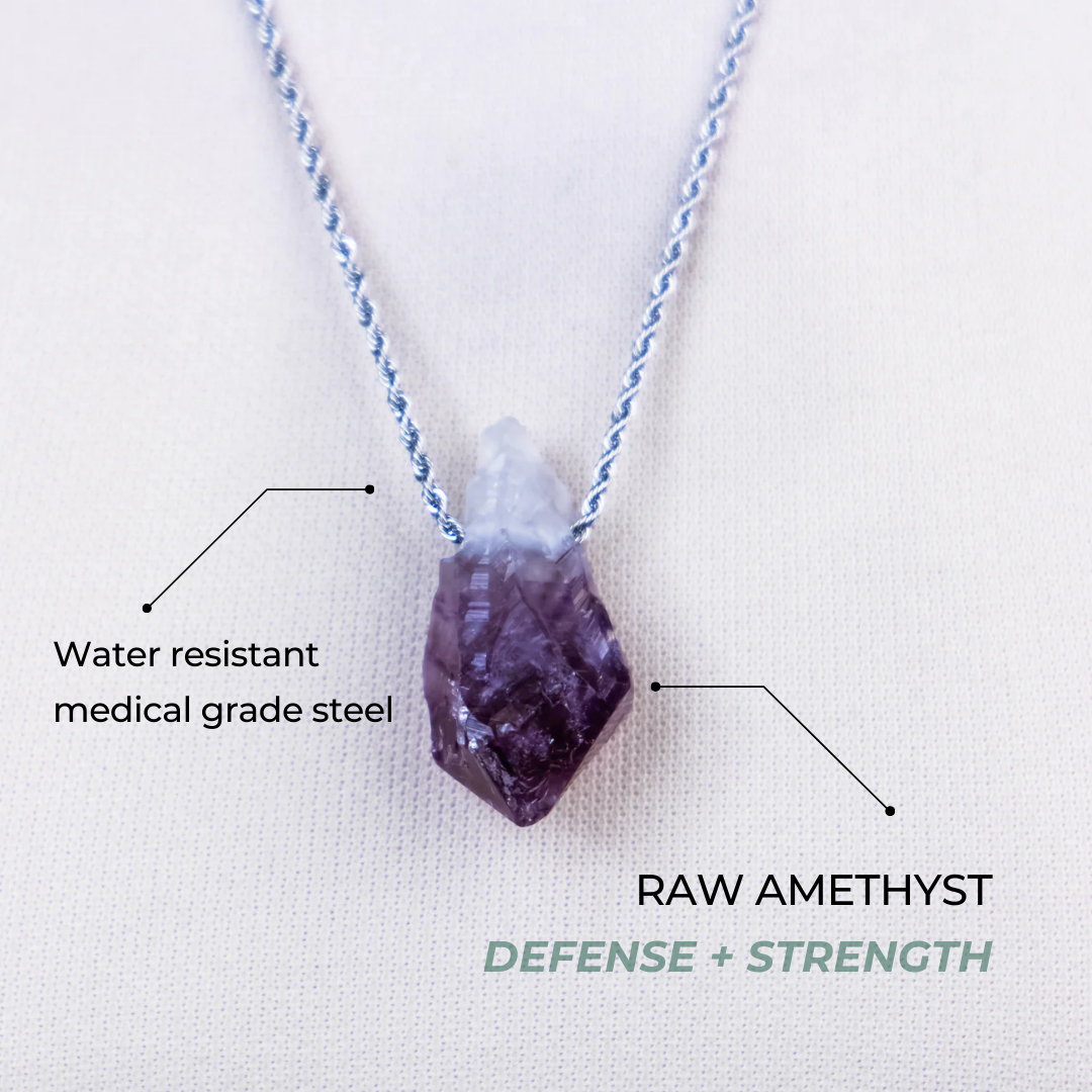 Raw Amethyst Necklace