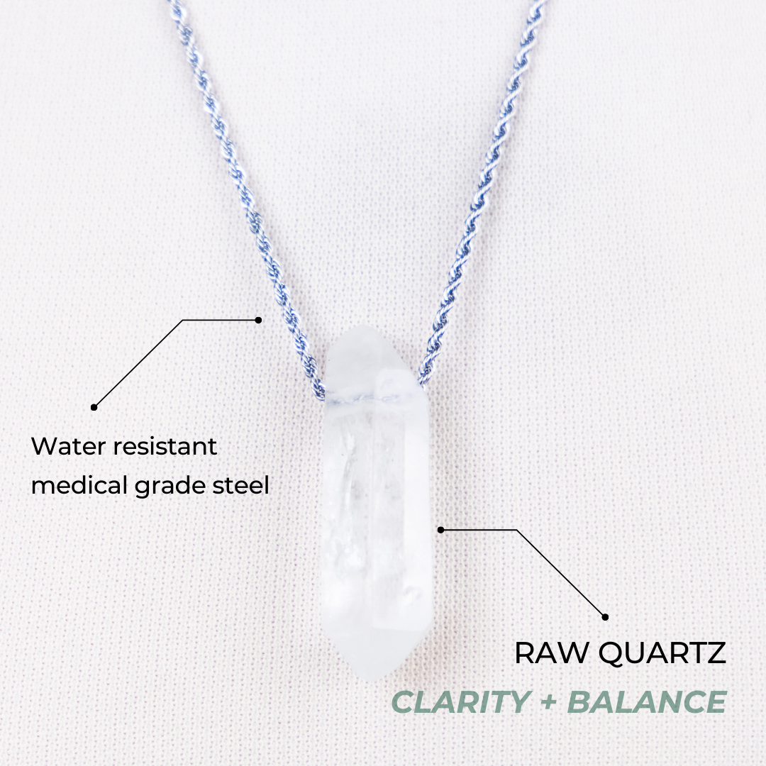 Raw Quartz Necklace