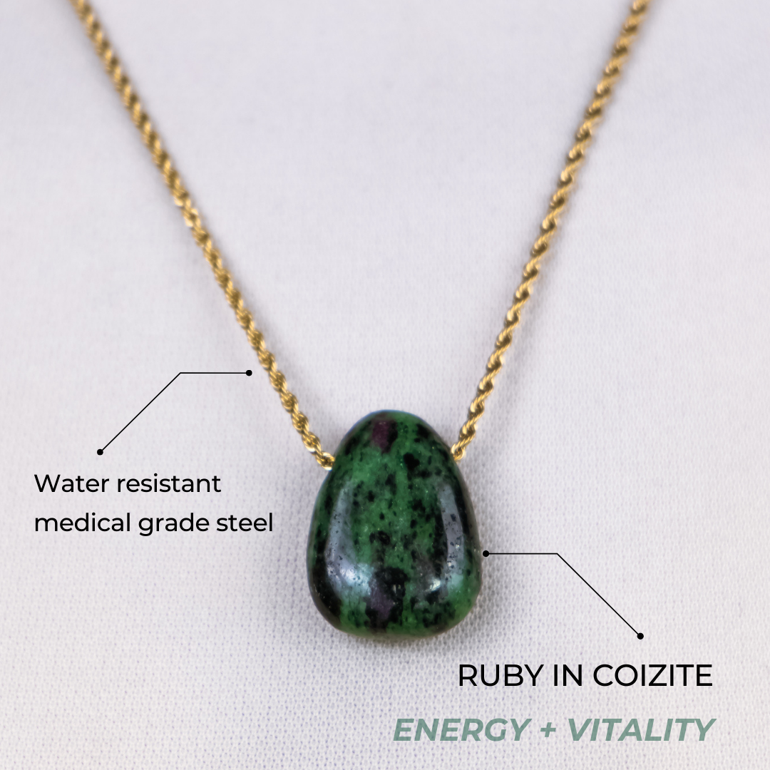 Ruby Zoisite Necklace