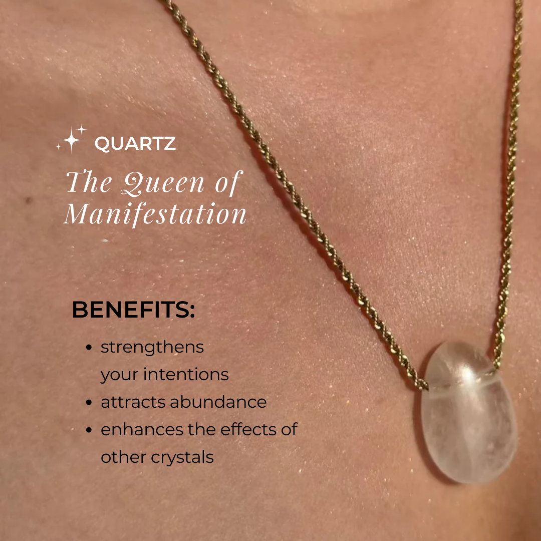 Queen of Manifestation 👑 Quartz Necklace