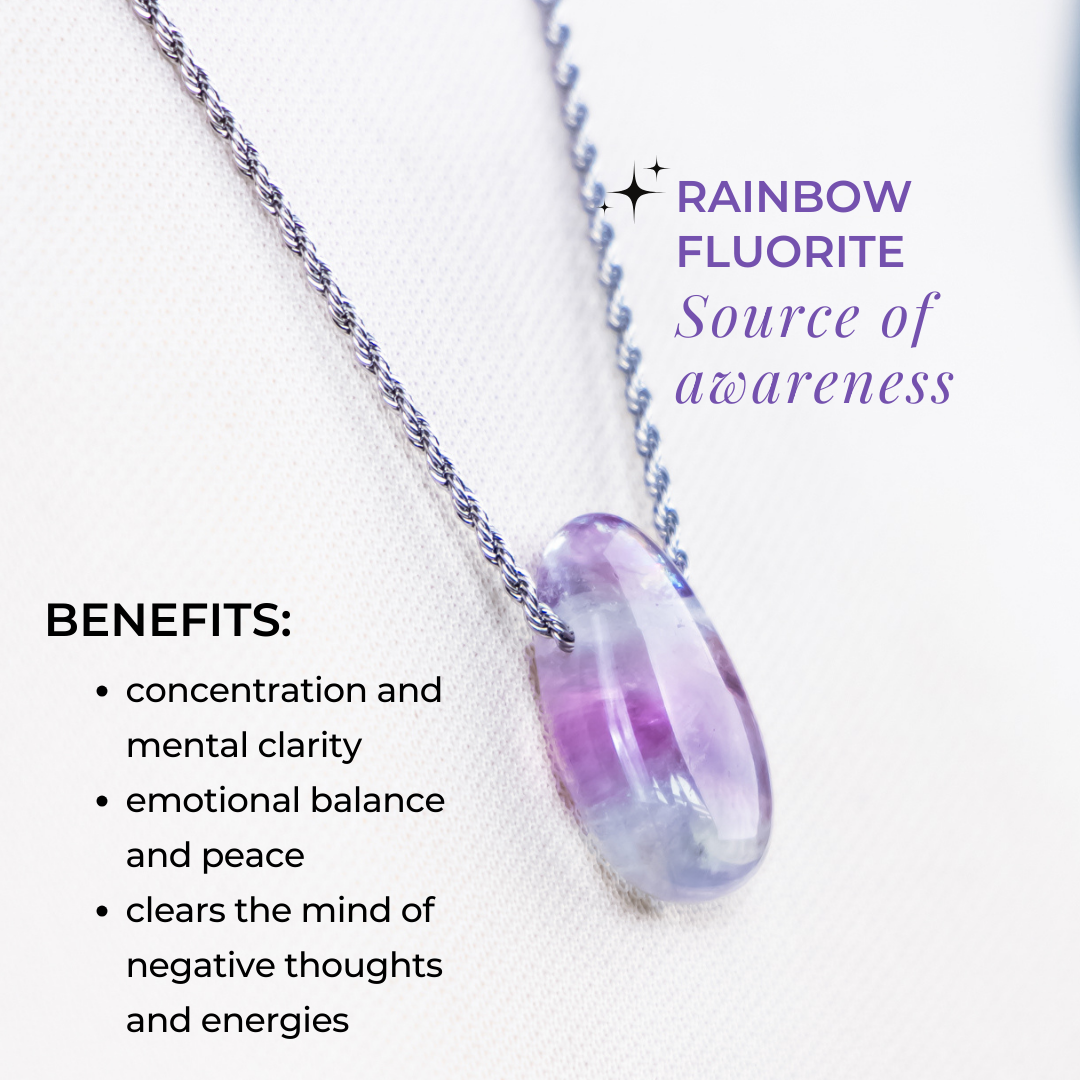 Rainbow Fluorite Necklace