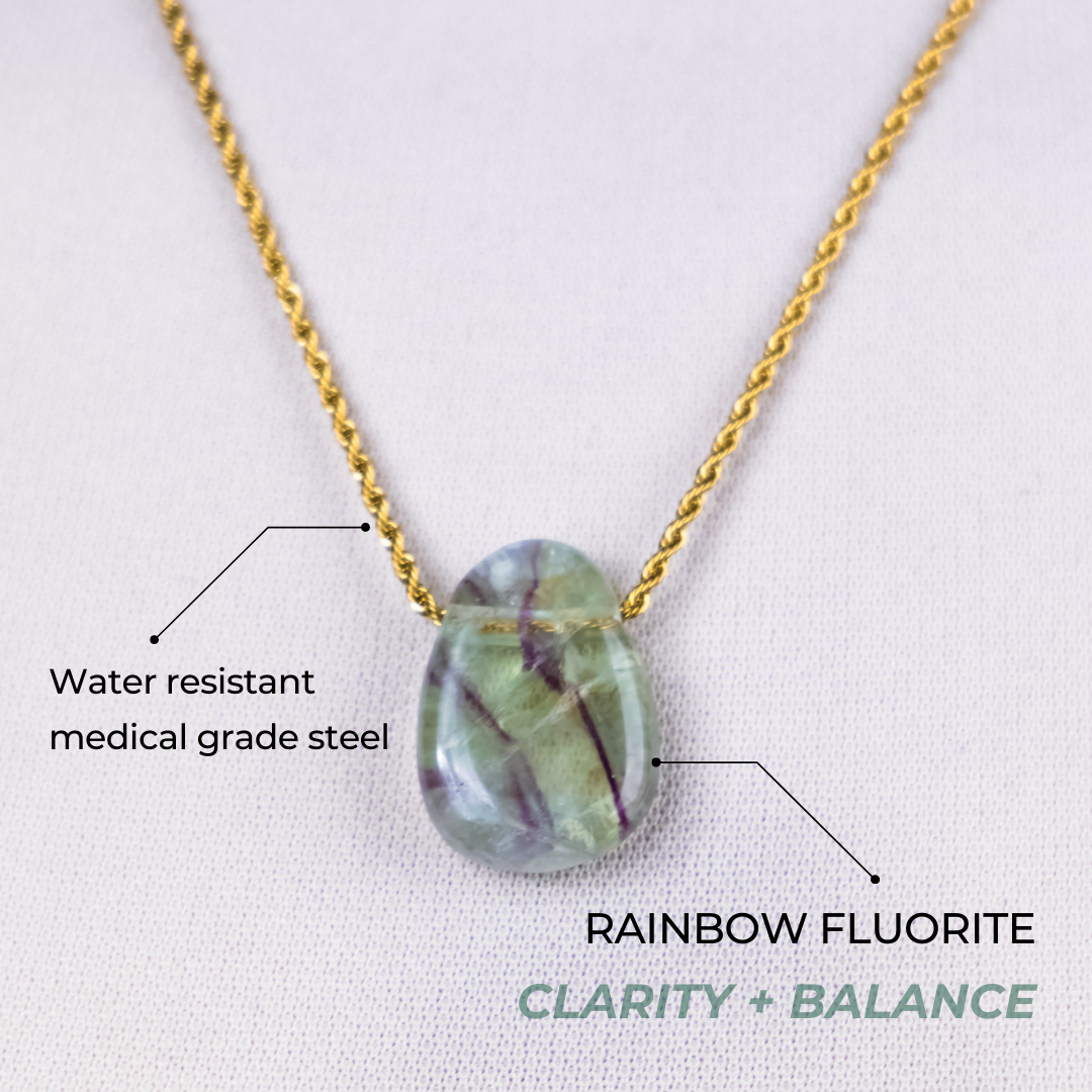 Rainbow Fluorite Necklace