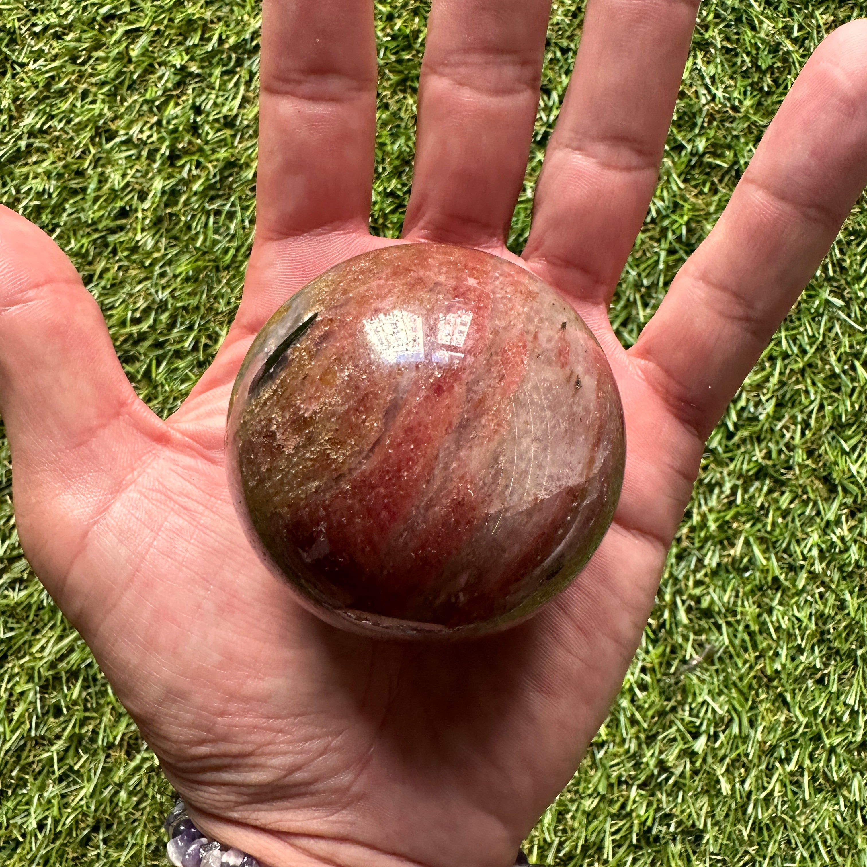 Rhodonite Sphere