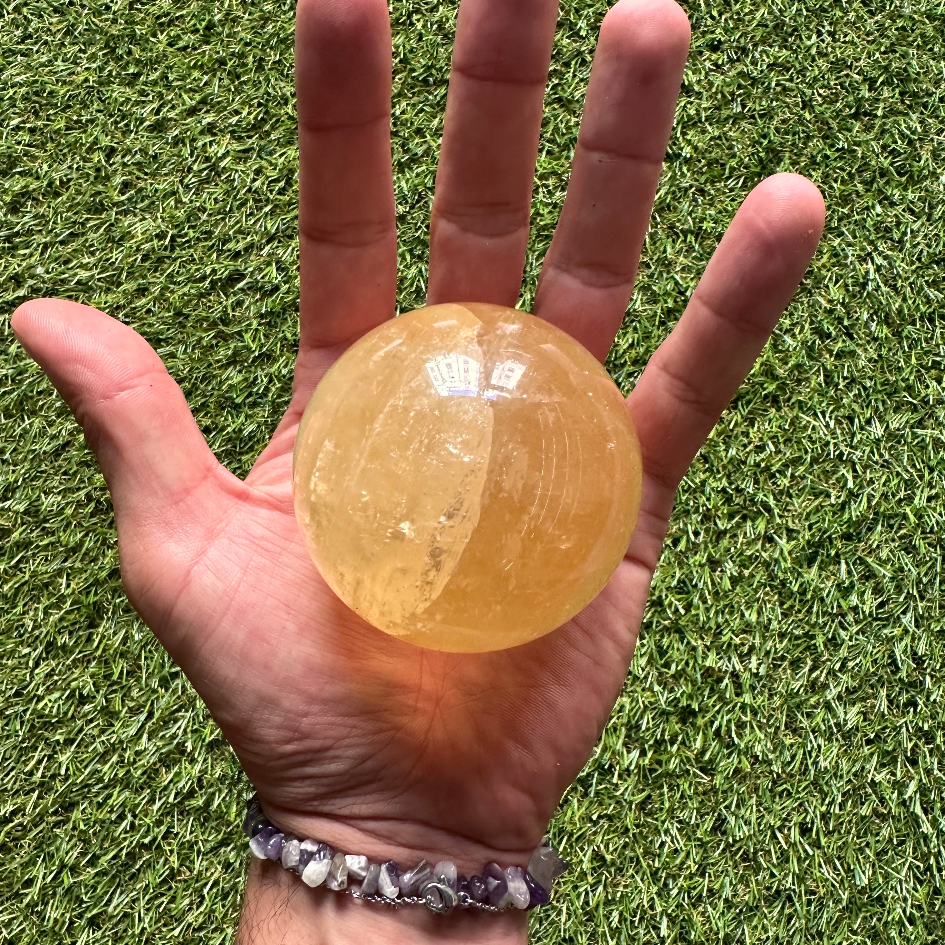 Yellow Calcite Sphere