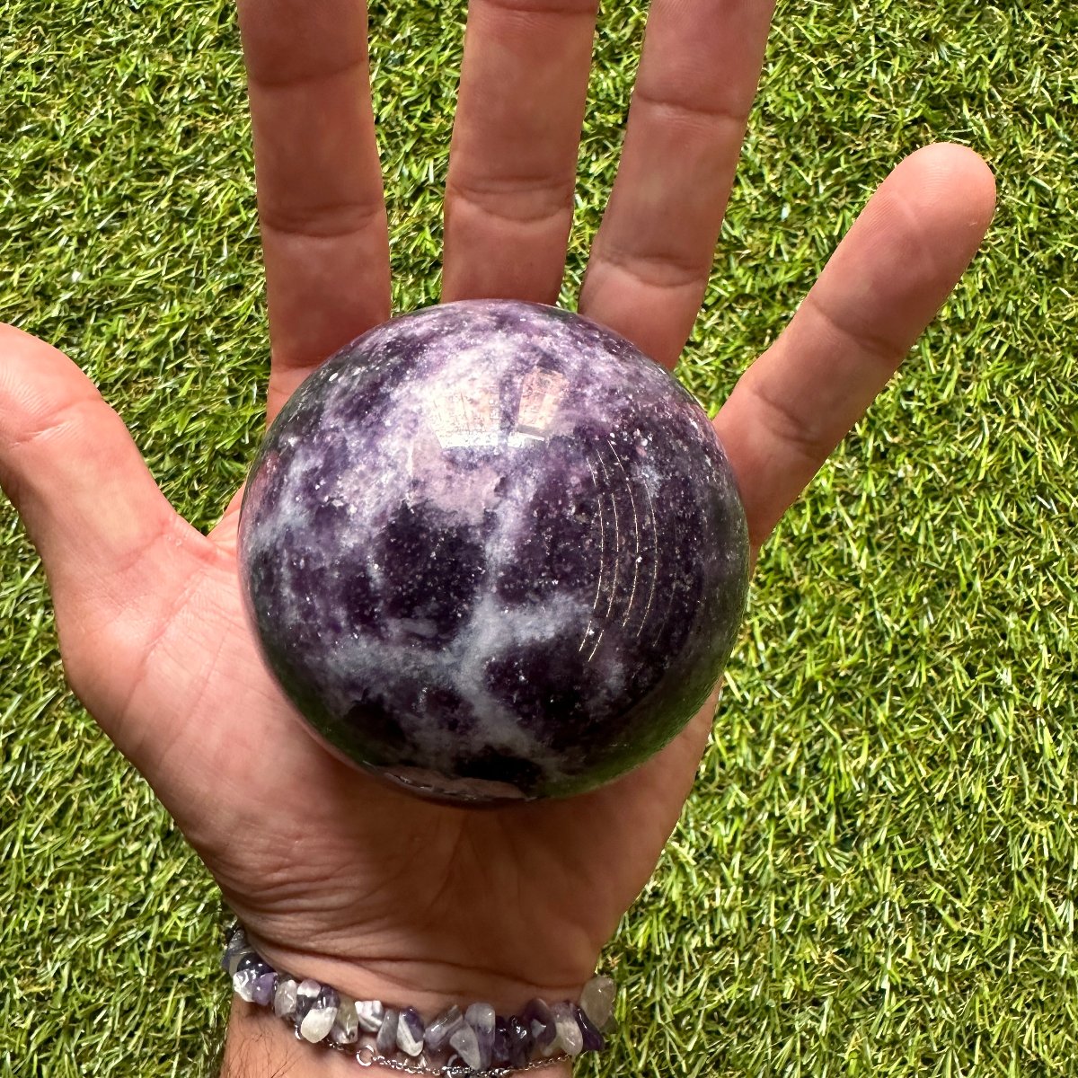 Lepidolite Sphere