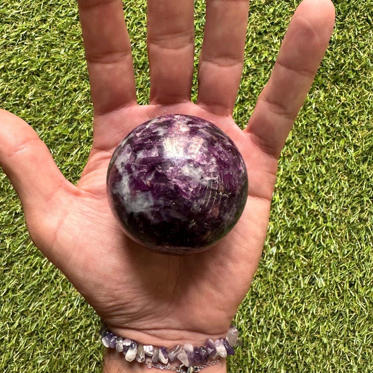 Lepidolite Sphere