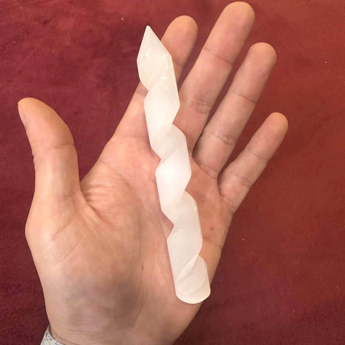 Selenite Swirling Wand