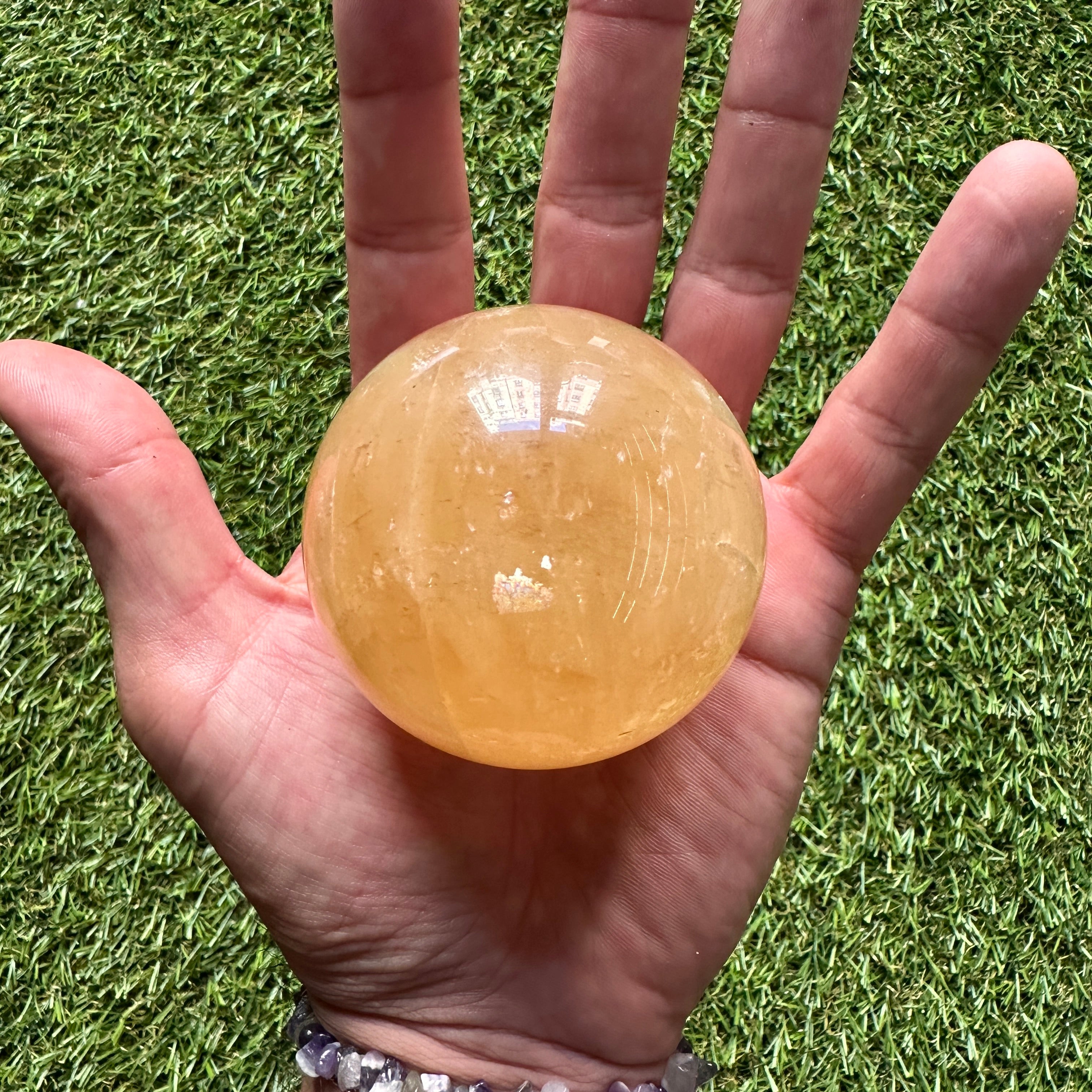 Yellow Calcite Sphere