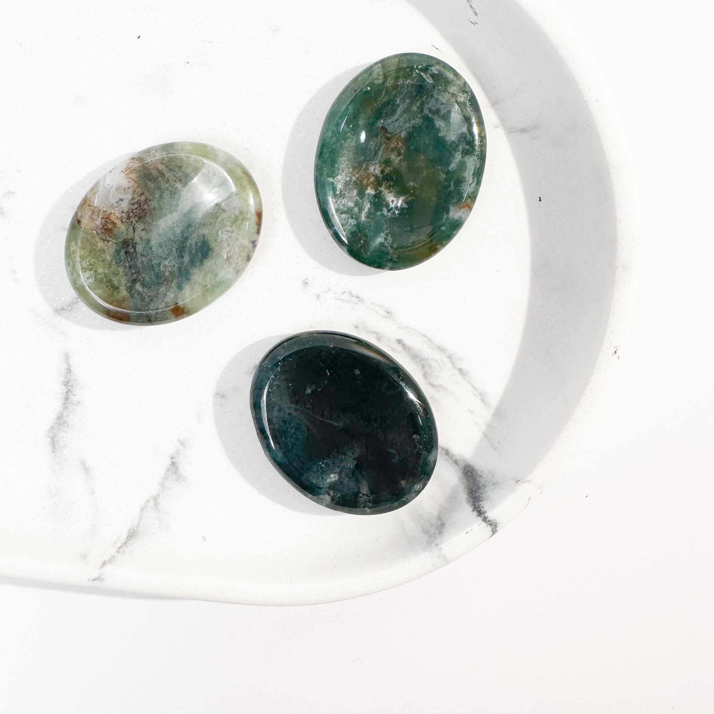 Moss Agate Calming Stone