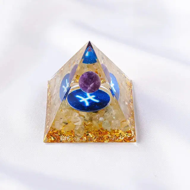 Orgonite - Zodiac Pyramid "PISCES"