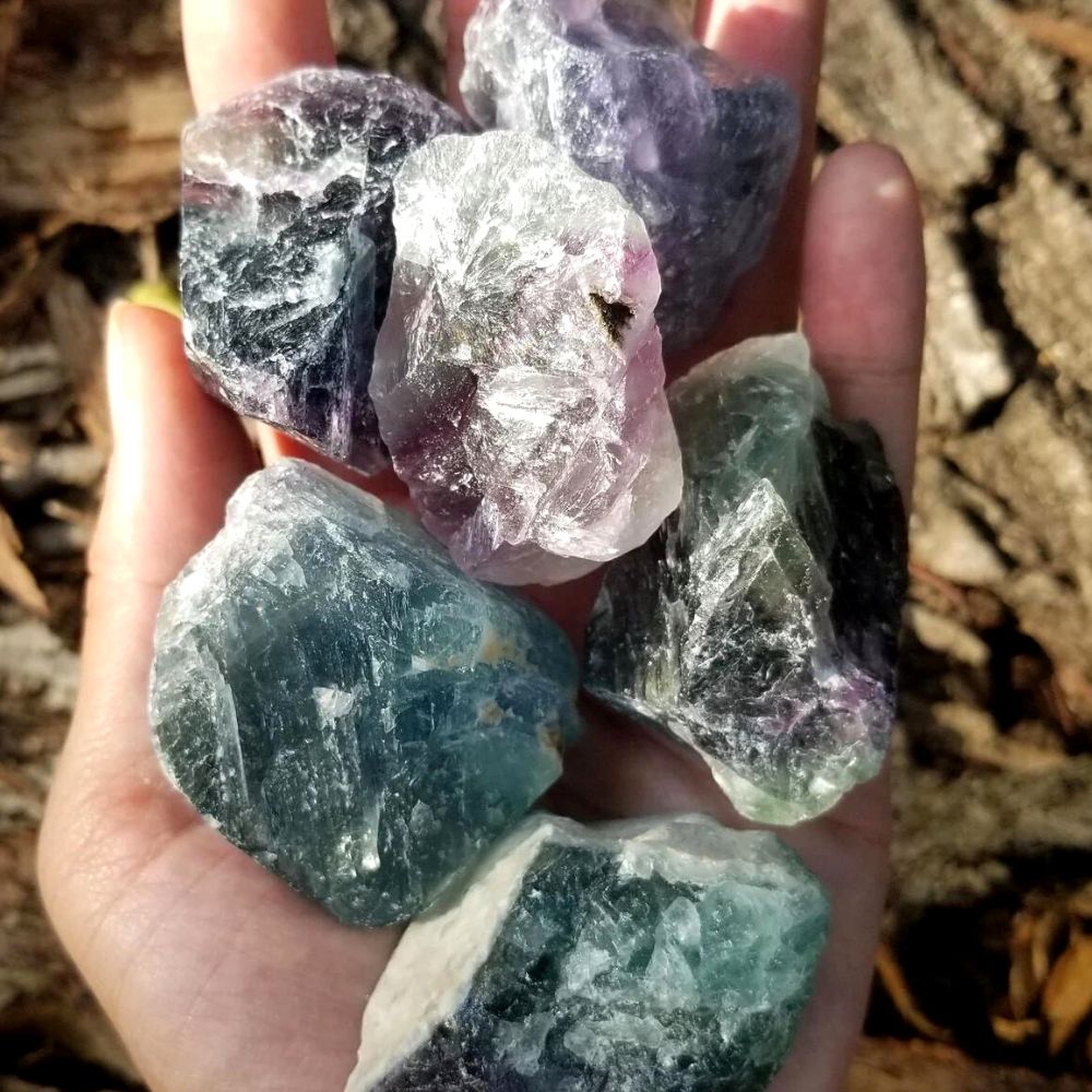 Rainbow Fluorite Free Form"MYSTIC"